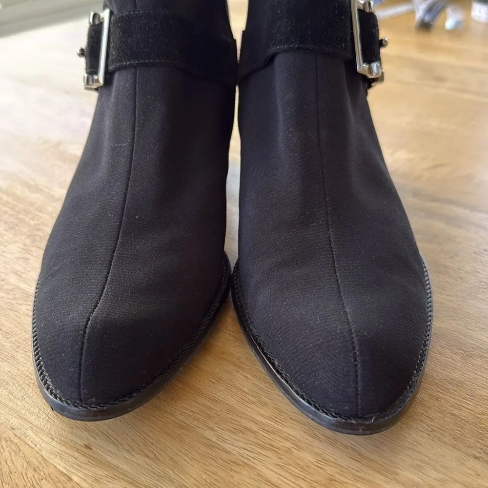 Stuart Weitzman Short Cowboy Moto Boots Sz 8.5 ECU